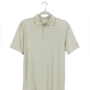 Walter Hagen Performance 11 Classic Stripe Polo Men Large Yellow Blue Golf  NWT